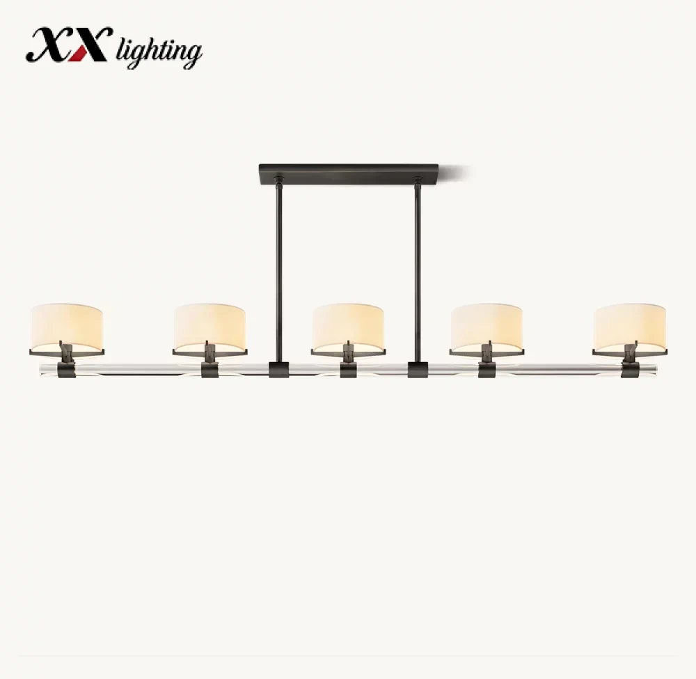 Truman Linear Chandelier 54 inch - 72″, Polished Nickel