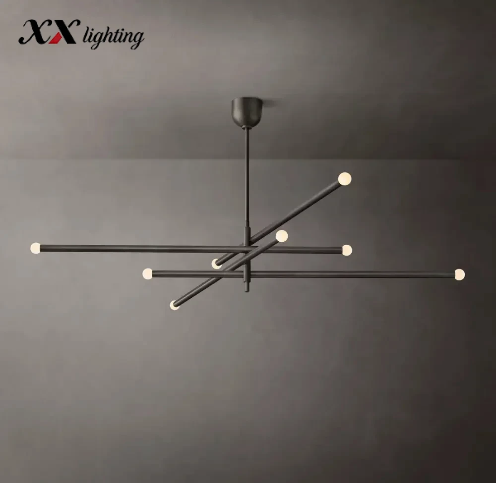 Rousseau 8-Light Mobile Orb Chandelier - 53″, Polished Nickel