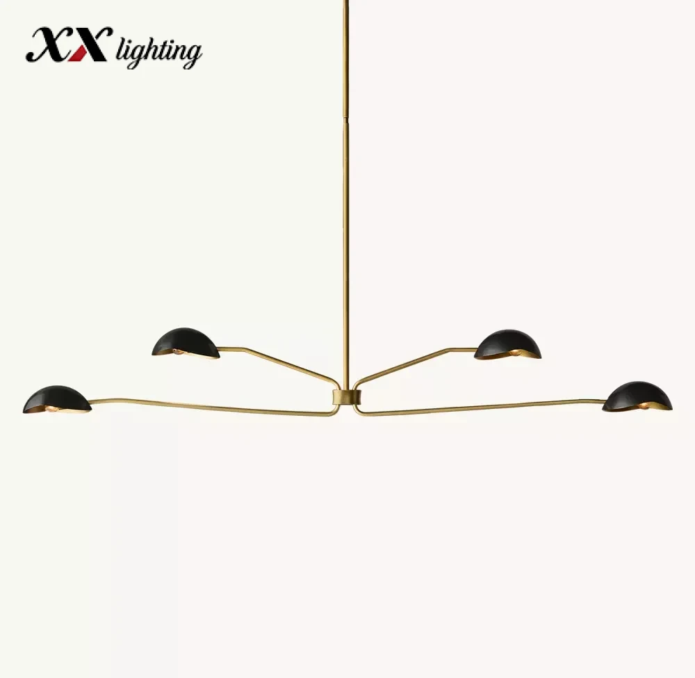 Convessi Round Chandelier 48 inch - 72″, Polished Nickel