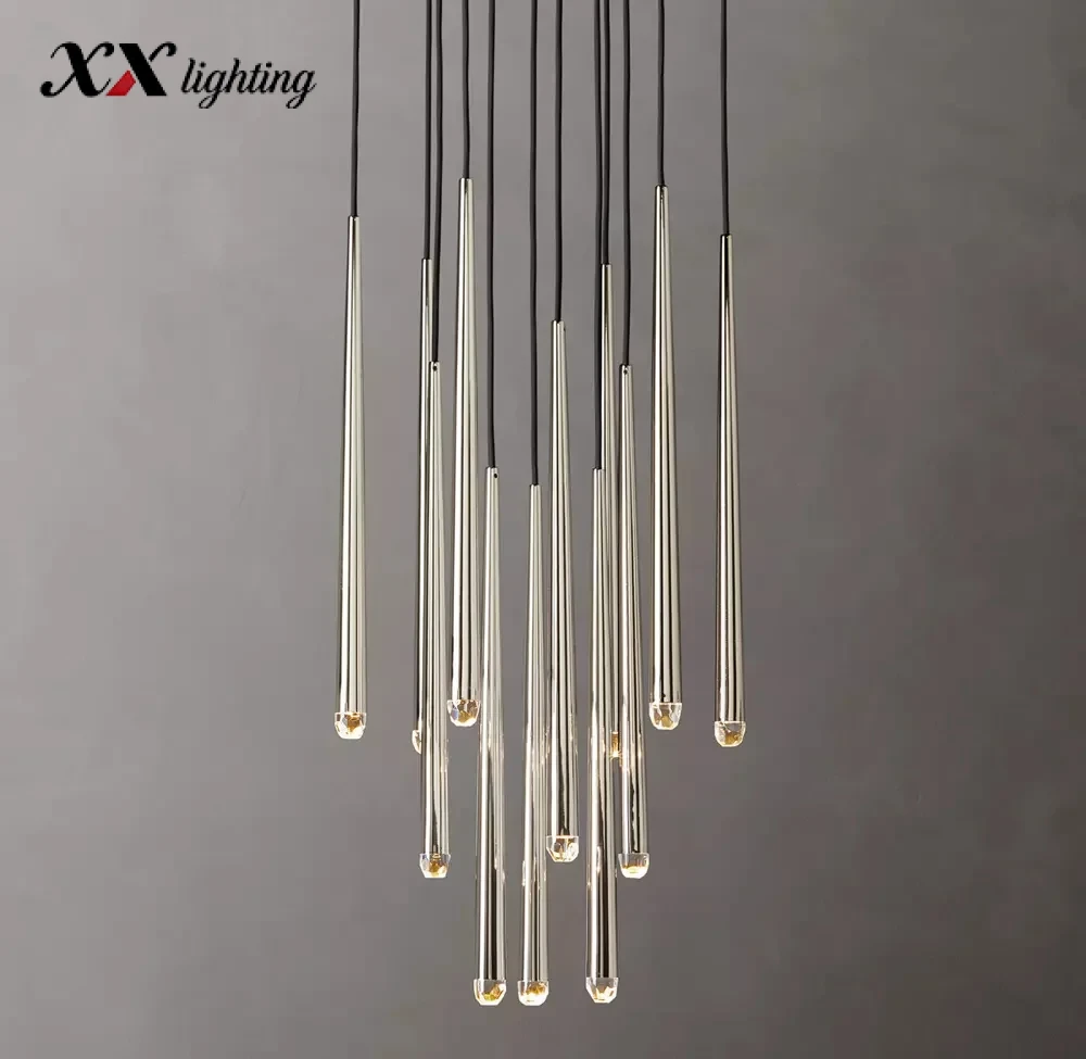 Aquitaine Round Chandelier 18 inch - 24", Polished Nickel