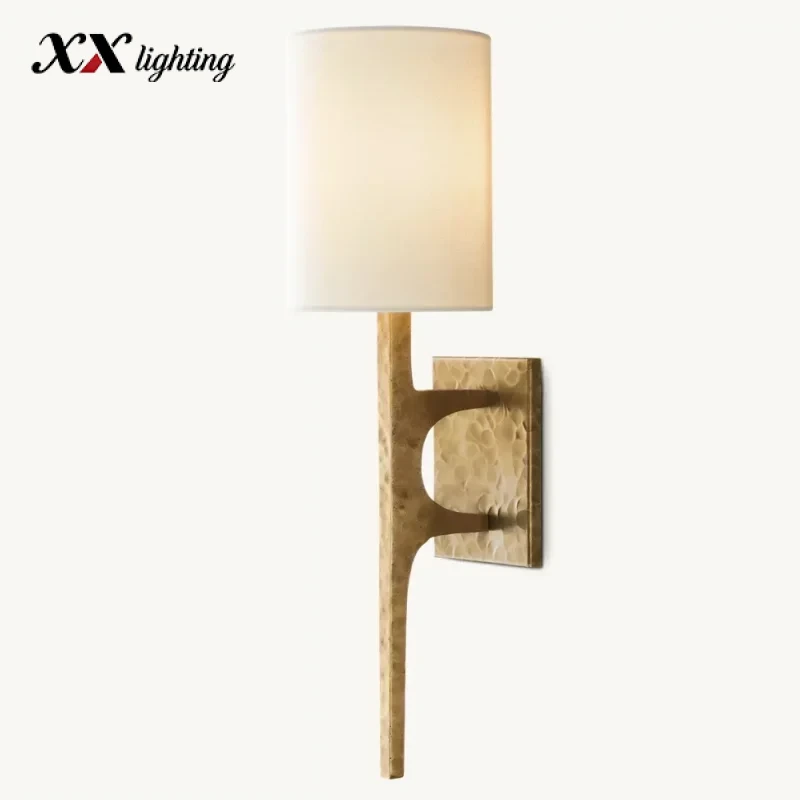 Wright Sconce 13 inch - 6″, Hammered Pewter