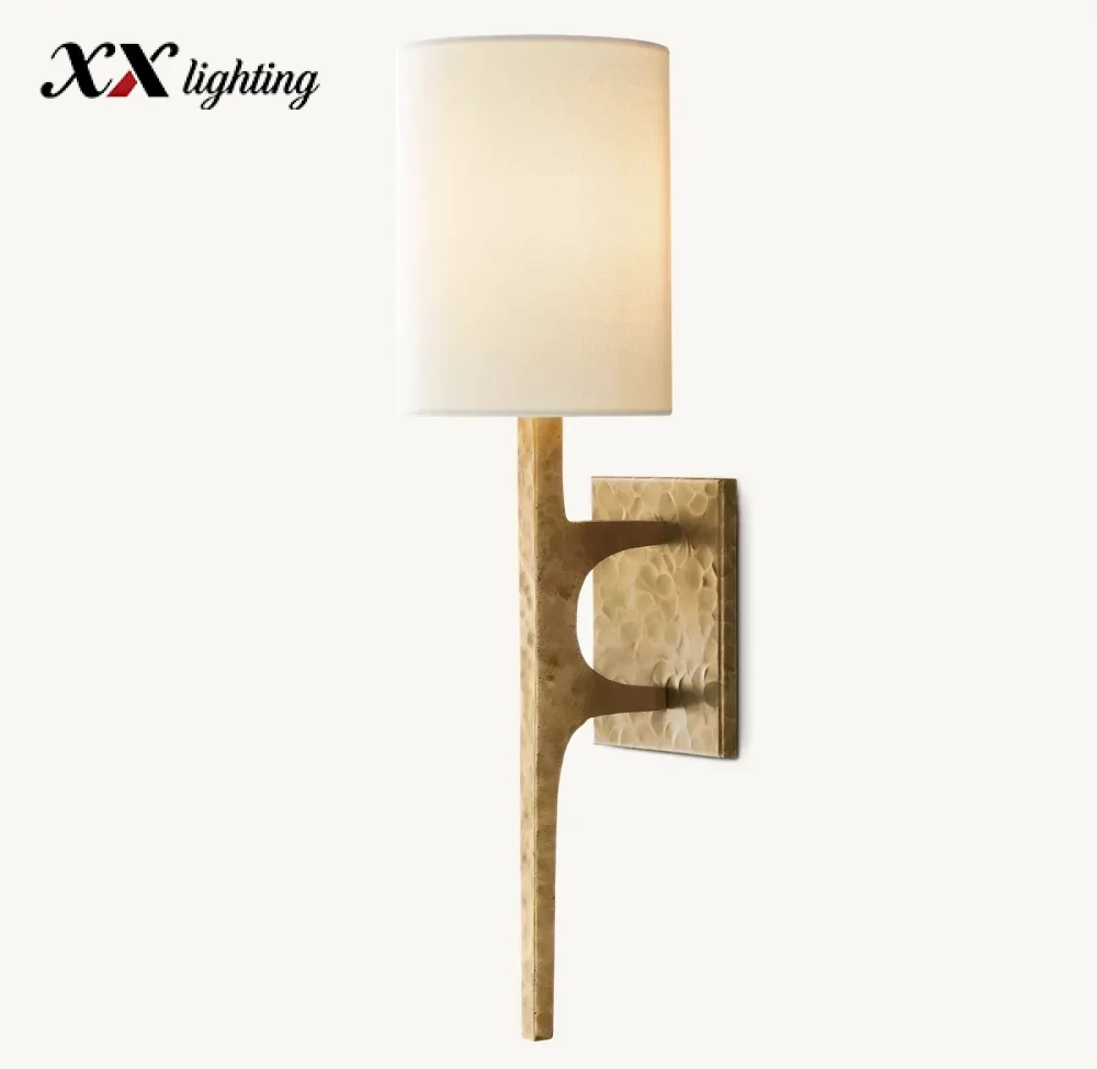 Wright Sconce 13 inch - 6″, Hammered Pewter