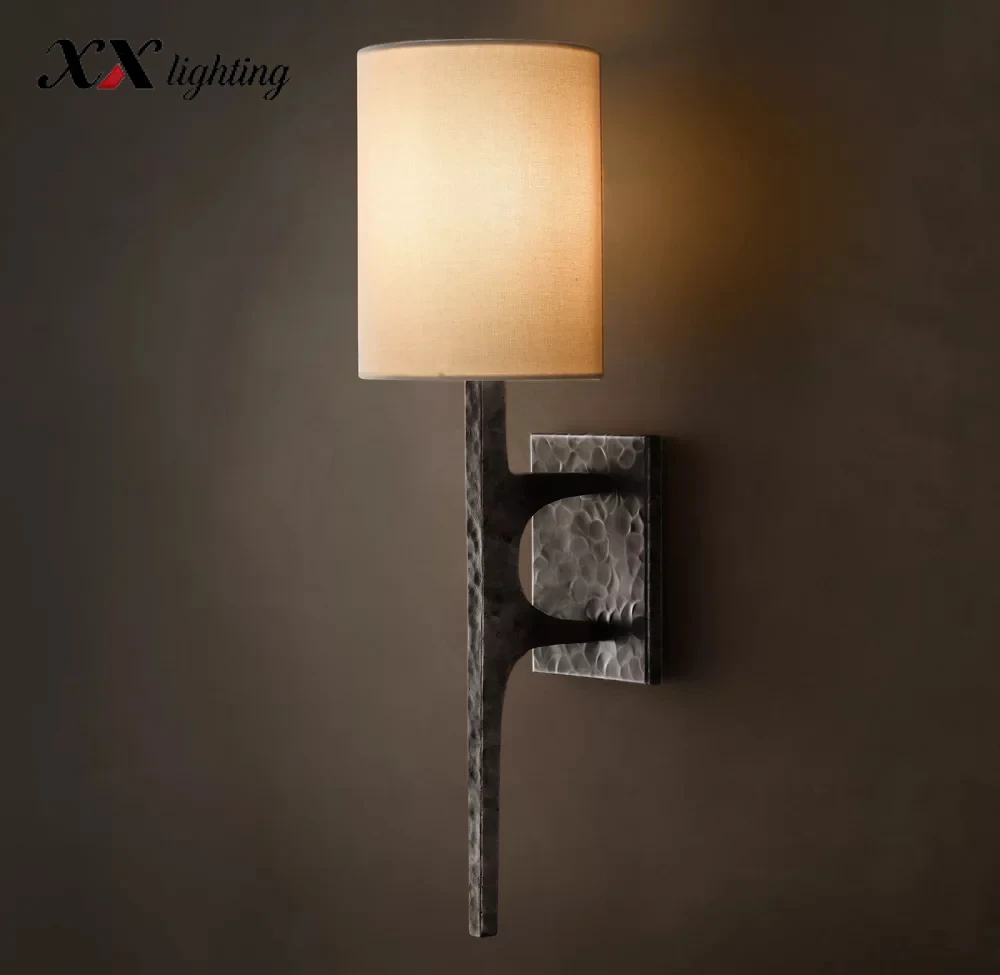 Wright Sconce 13 inch - 6″, Hammered Pewter