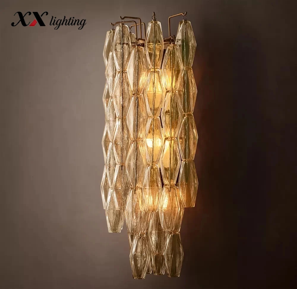 Chiara Clear Glass Grand Sconce 12 inch
