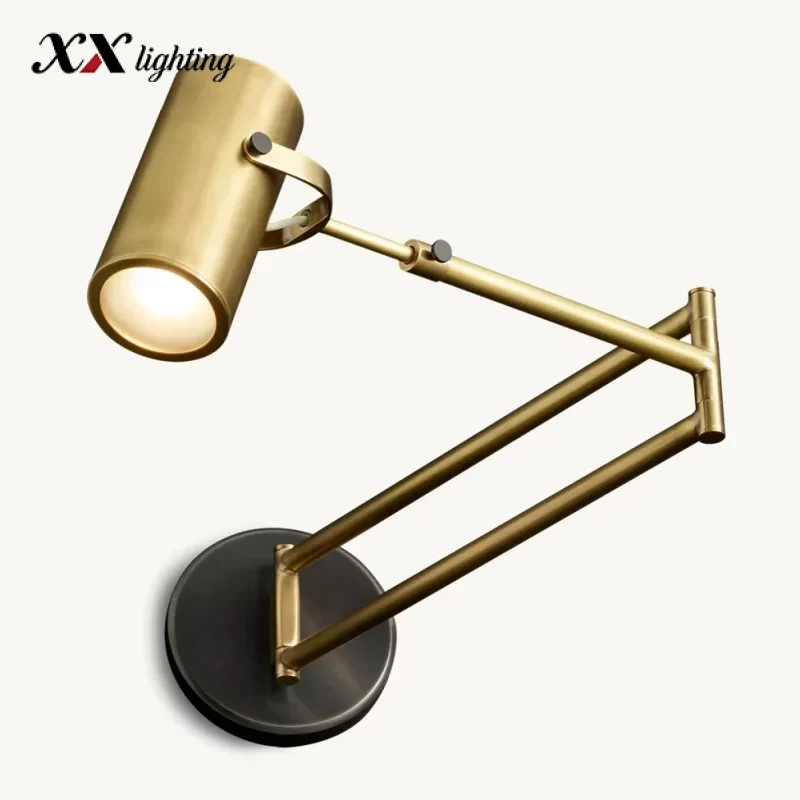Champeaux Swing-Arm Sconce 6 inch - 6″, Polished Nickel