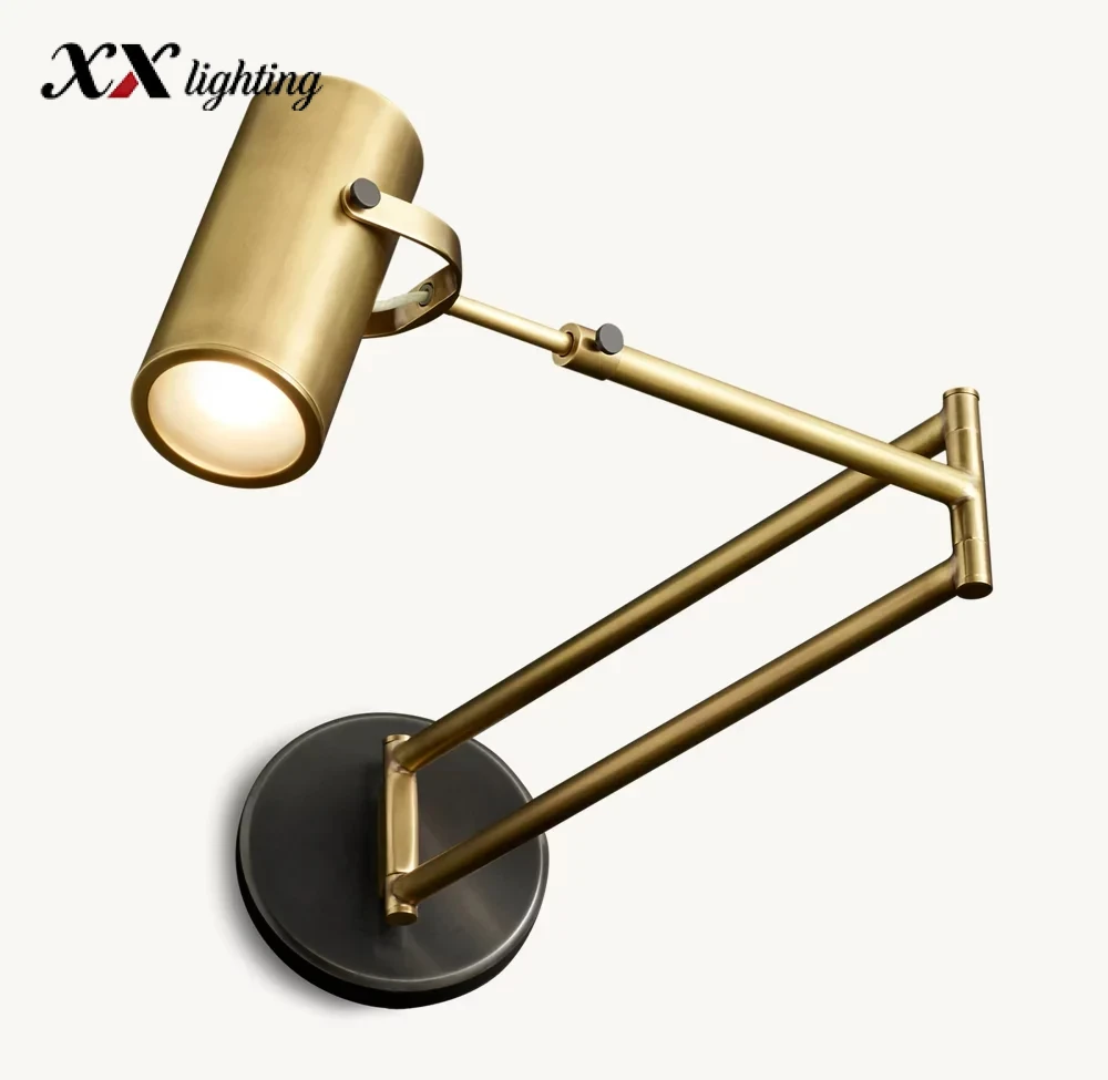 Champeaux Swing-Arm Sconce 6 inch - 6″, Polished Nickel