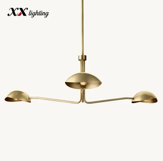 Convessi Round Chandelier 48 inch - 48″, Polished Nickel