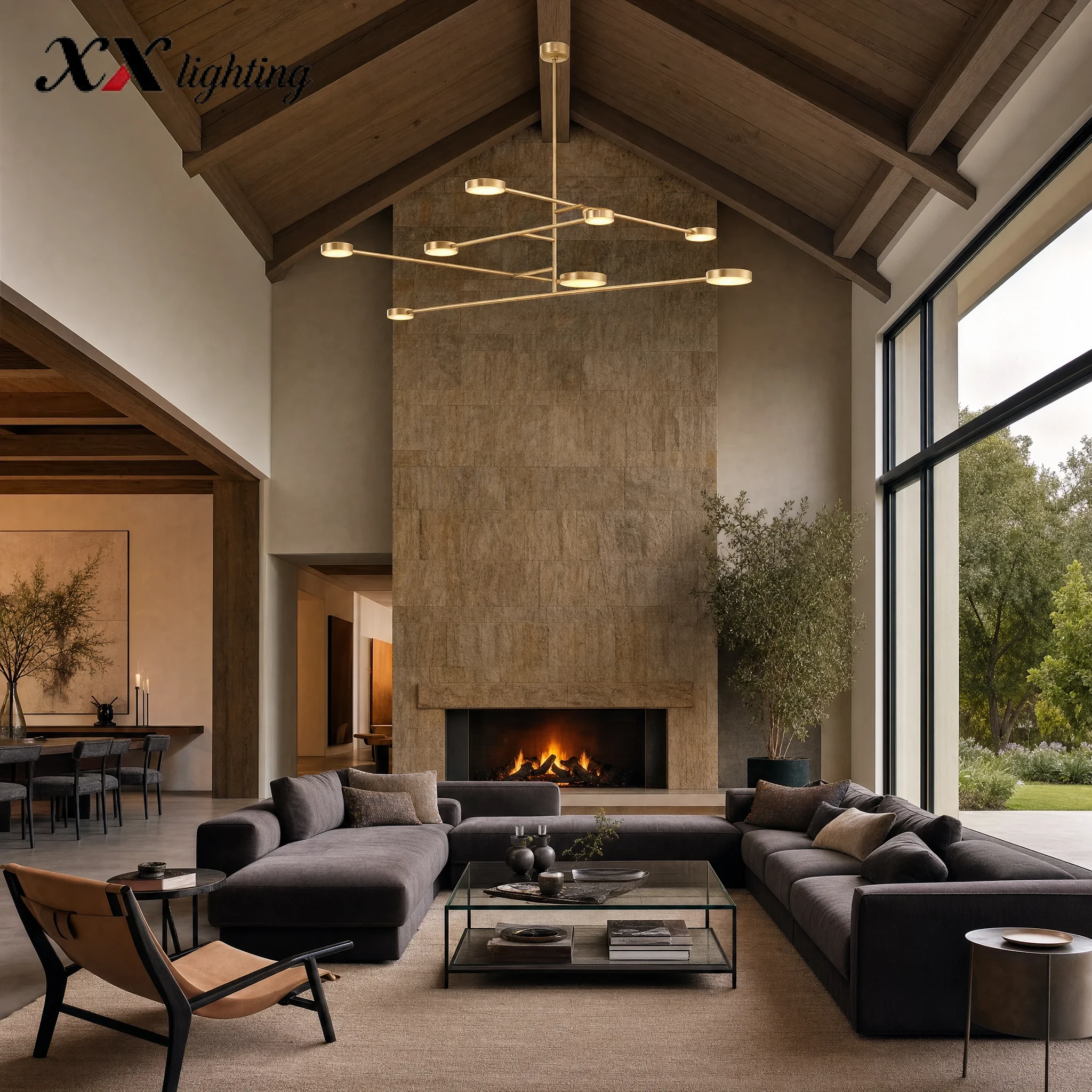 Alexander Mobile Chandelier 36 inch - 71¾″, Polished Nickel