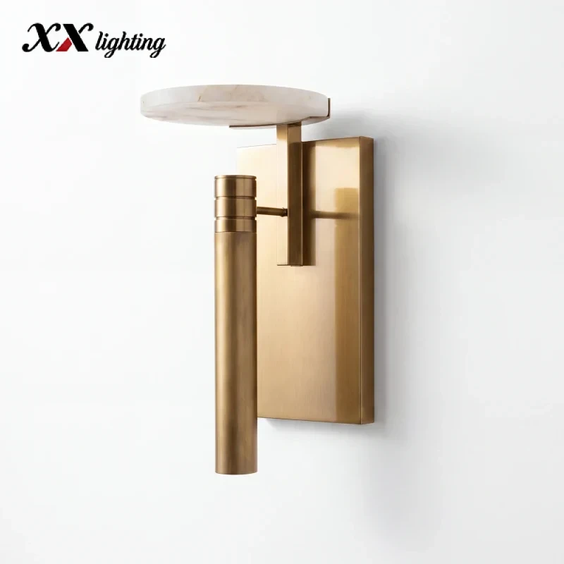 Melange Disc Sconce 6 inch - 6″, Vintage Brass