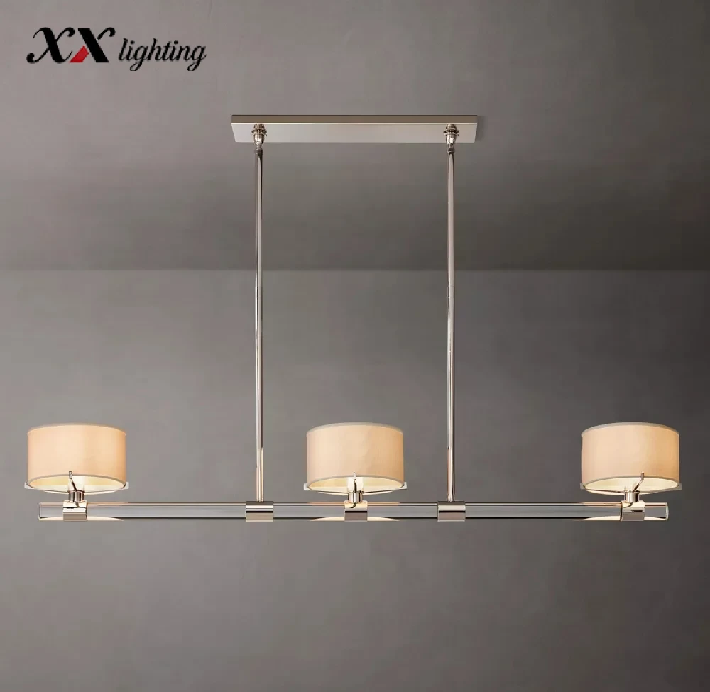 Truman Linear Chandelier 54 inch - 54″, Polished Nickel
