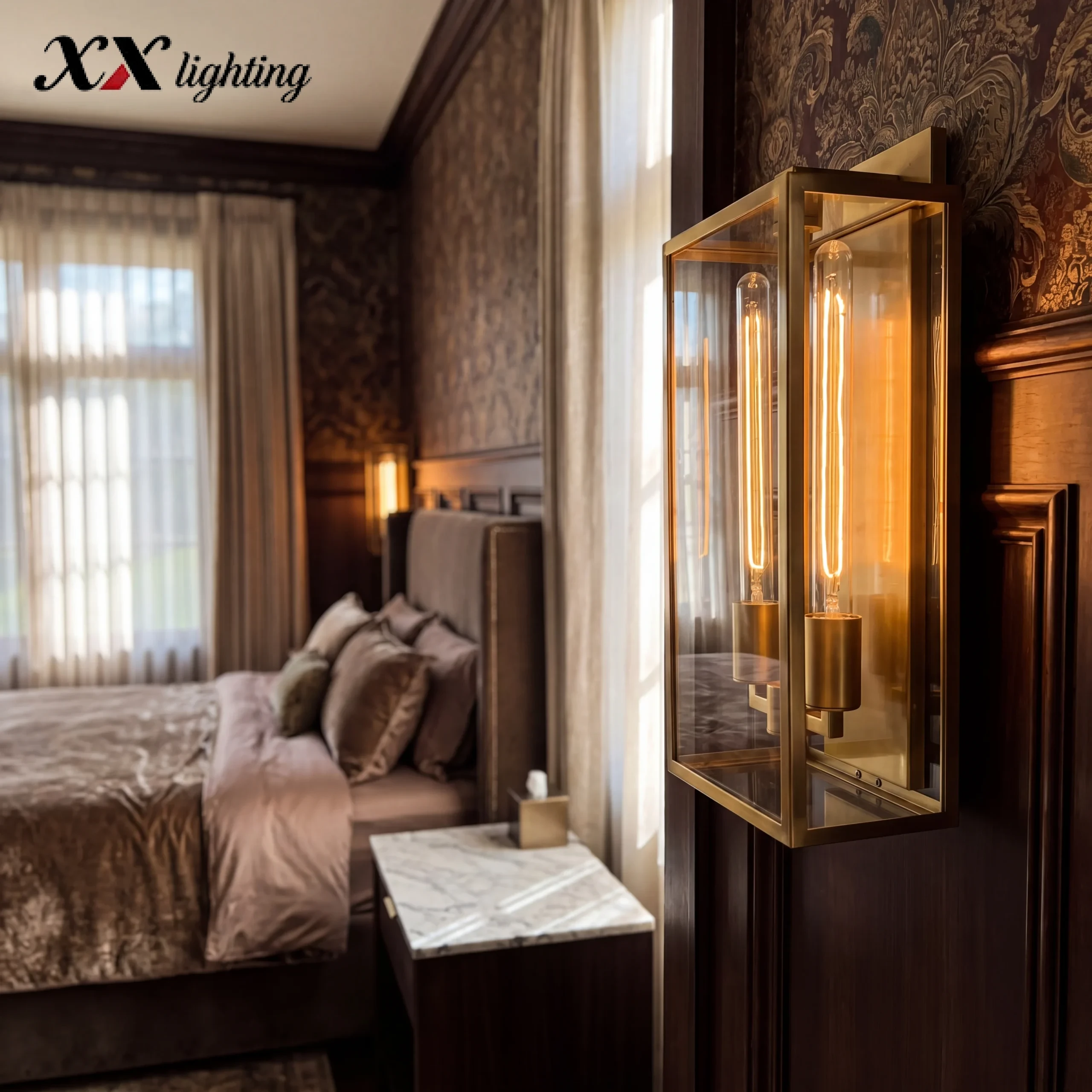 Beckman Sconce - 9¾", Lacquered Burnished Brass