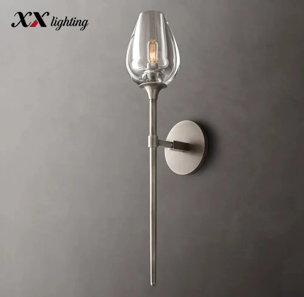 Tulip Grand Sconce 5 inch - 5″, Satin Nickel