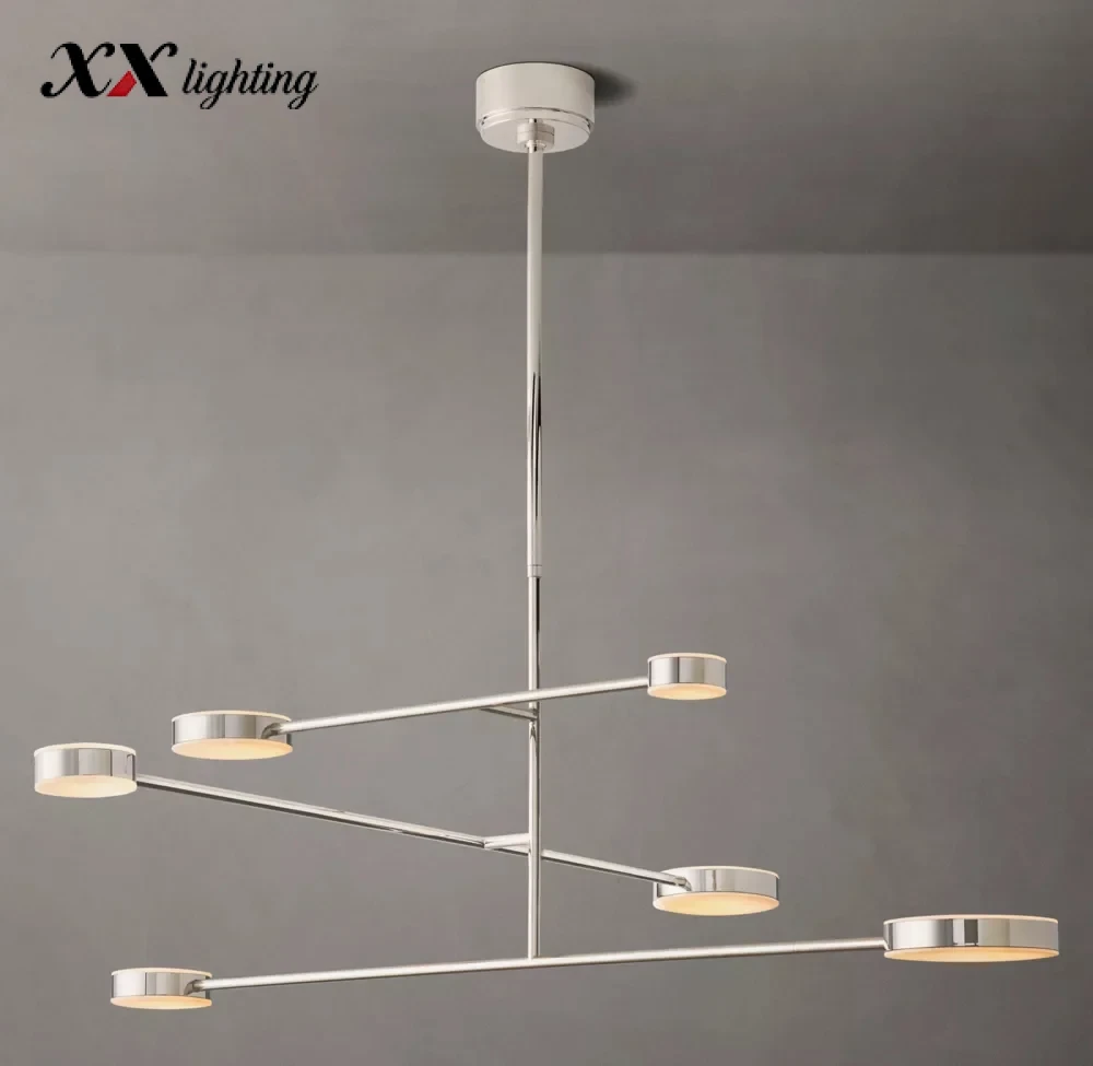 Alexander Mobile Chandelier 36 inch - 46″, Polished Nickel