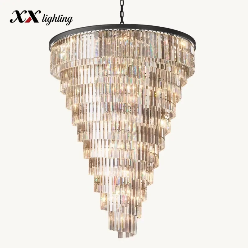 Helix Chandelier - 48″, Bronze