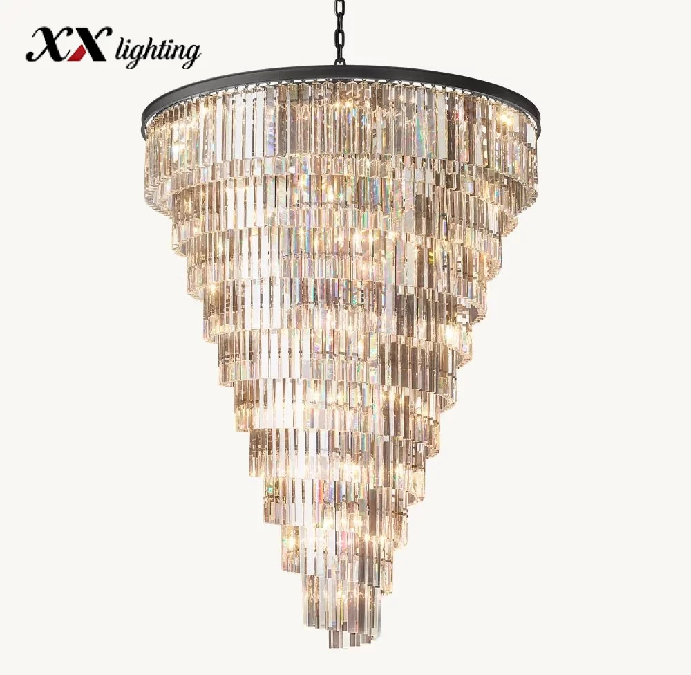 Helix Chandelier - 48″, Bronze