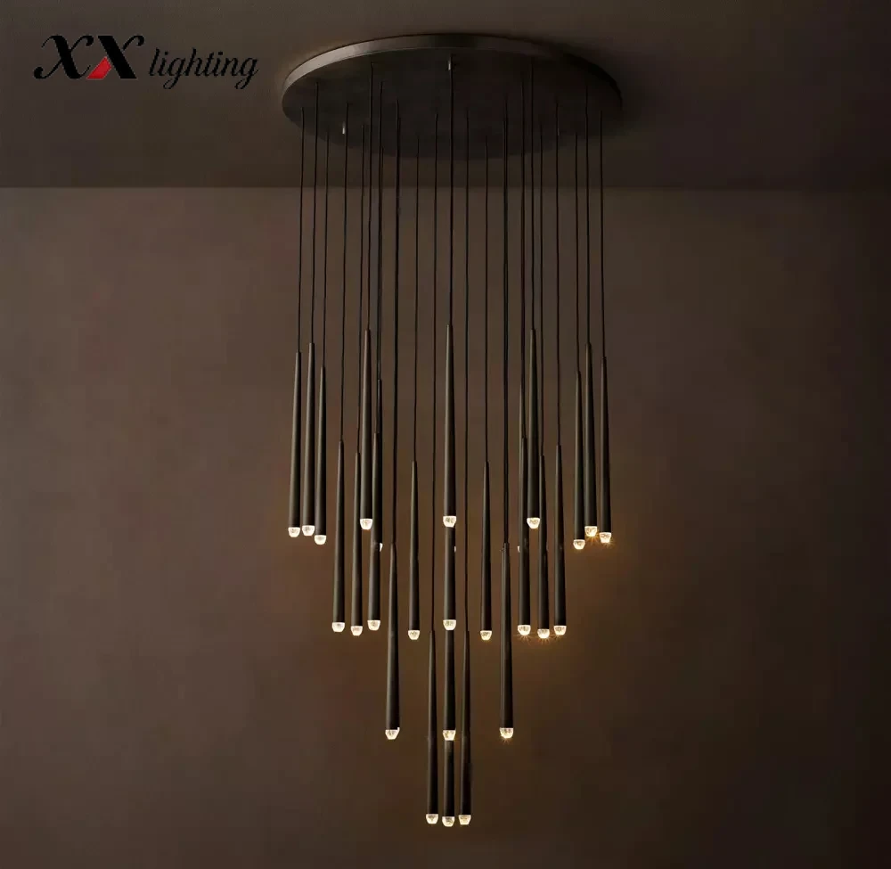 Aquitaine Round Chandelier 18 inch - 48", Polished Nickel