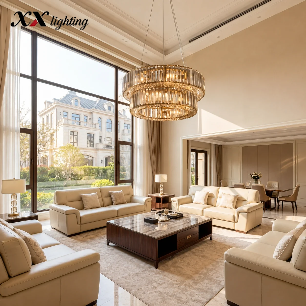 Multi-level pendant lamp 26 inch - Image 4