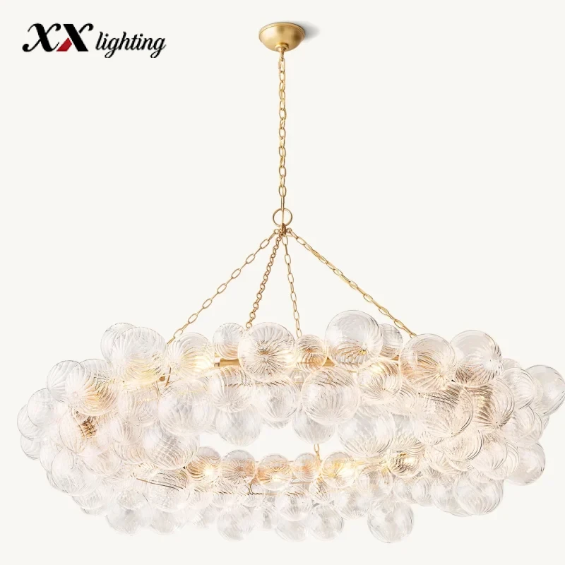 Talia Ring Chandelier - 63", Plaster