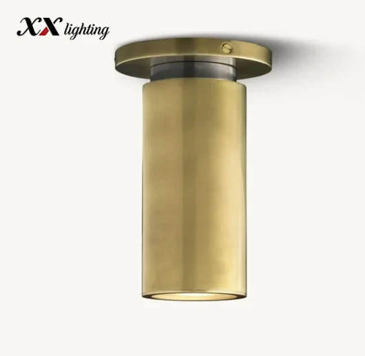 Champeaux Flushmount - 4½″, Satin Nickel