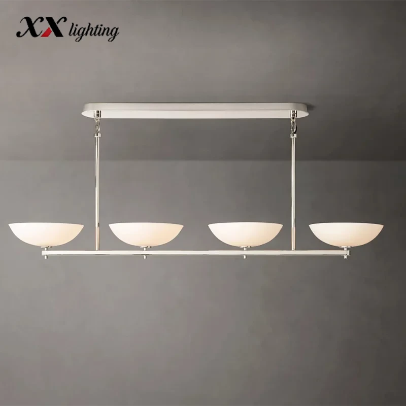 Vernet Linear Chandelier 60 inch - 60", Satin Nickel