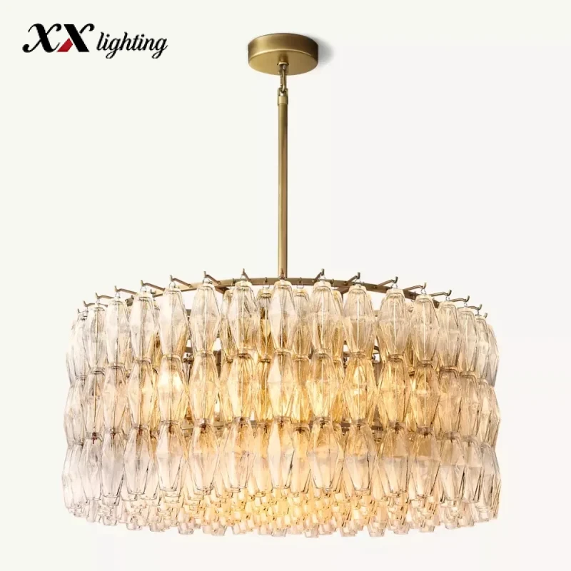 Chiara Clear Glass Round Chandelier