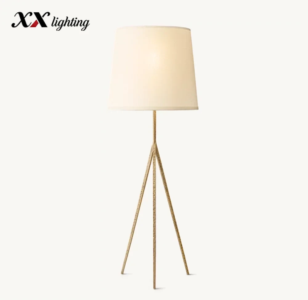 Wright Floor Lamp 24 inch - 25½ ″, Hammered Pewter