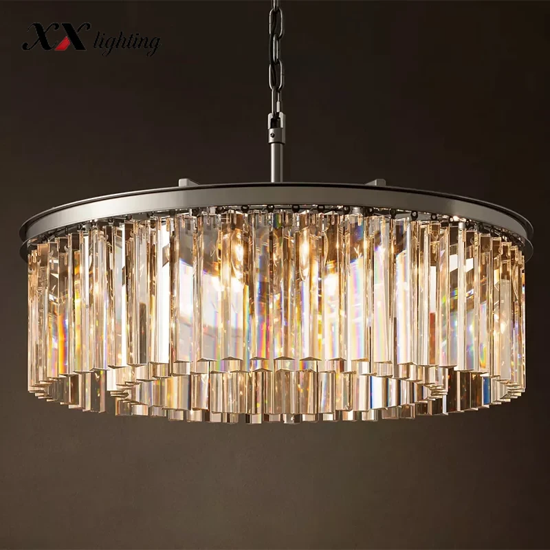 Rhys Round Chandelier - 31½", Polished Nickel