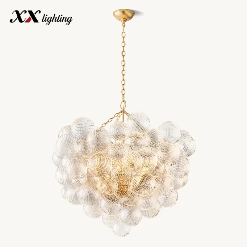 Talia Round Chandelier 24 inch - 37¾", Plaster